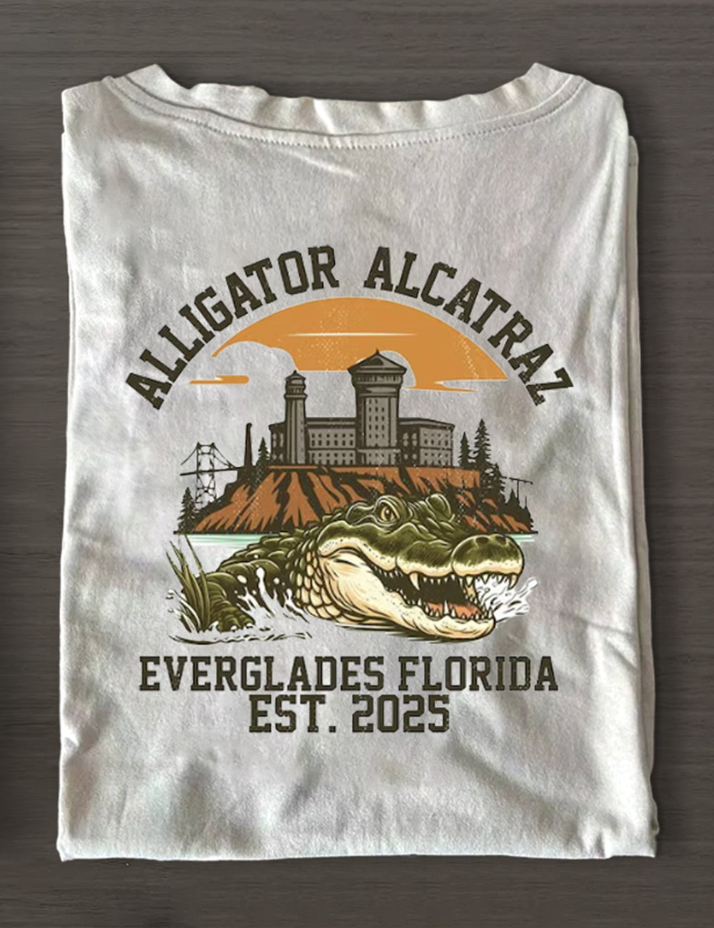 Alligator Alcatraz Everglades Florida Est 2025 T-Shirt