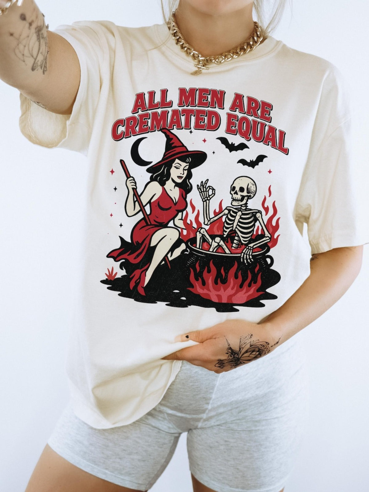 Women's Funny Halloween Retro T-shirt