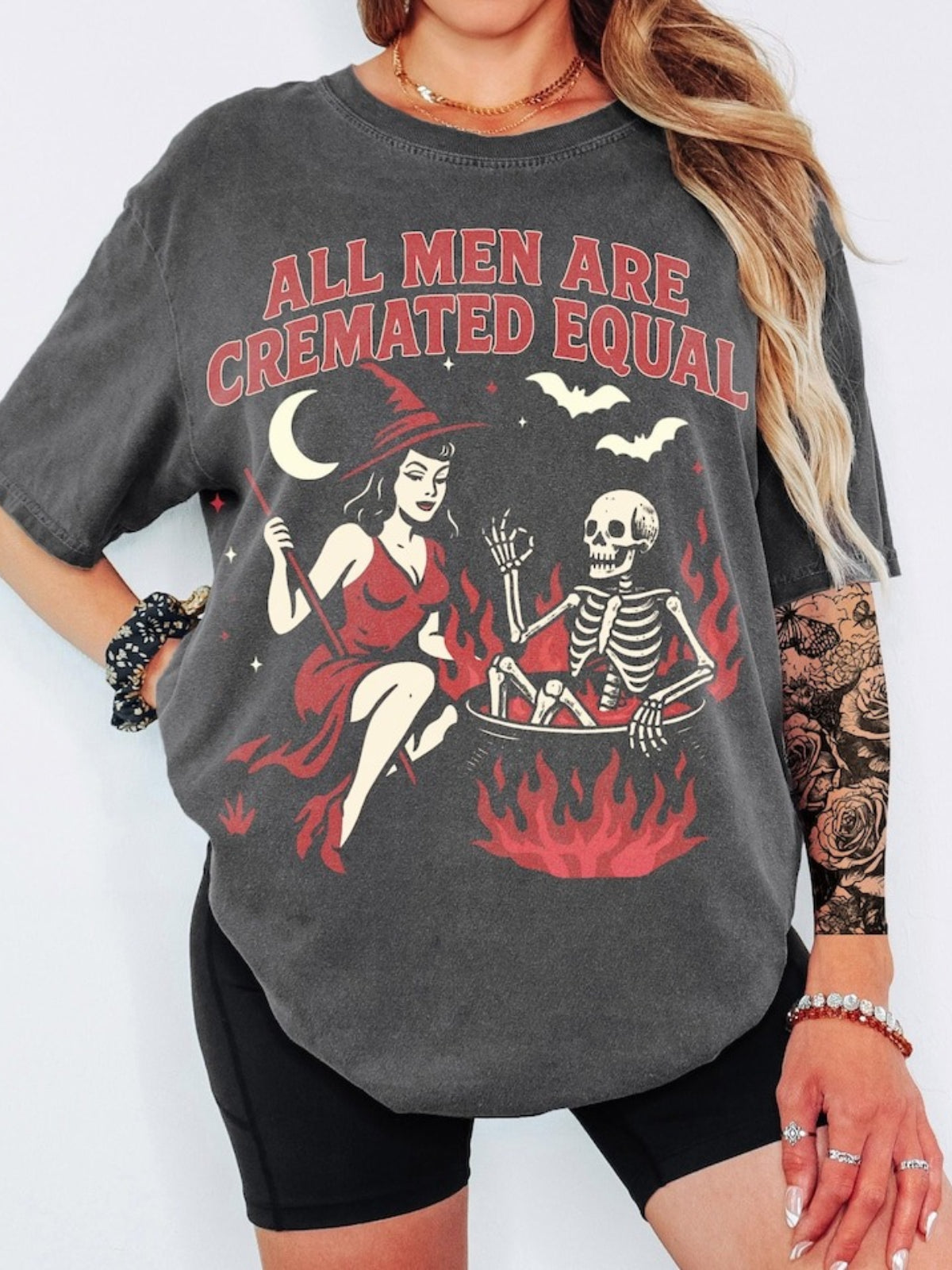 Women's Funny Halloween Retro T-shirt
