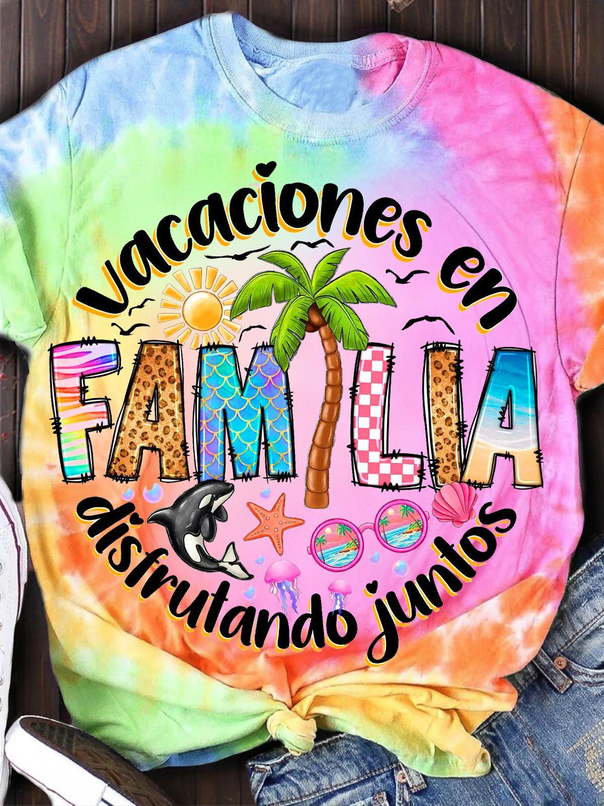 Family Vacation Women's Short Sleeve Crew Neck T-shirt