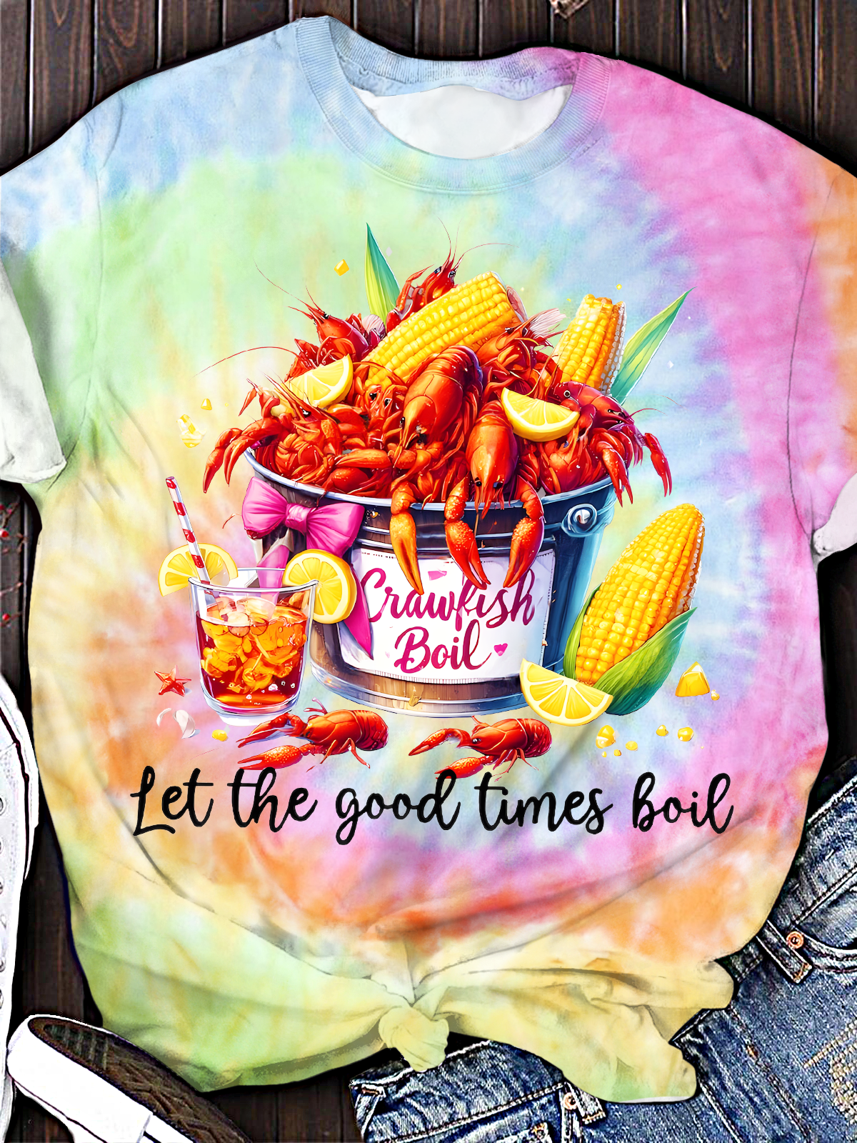 Let The Good Times Boil Crew Neck T-shirt