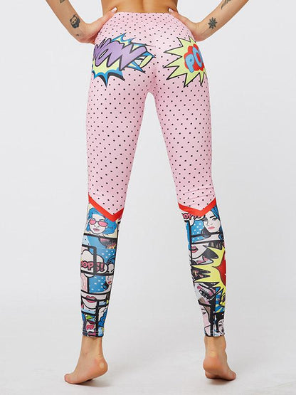 Cartoon Printed Fitness Leggings