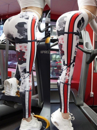 Skull Printed Ninthsports Leggings