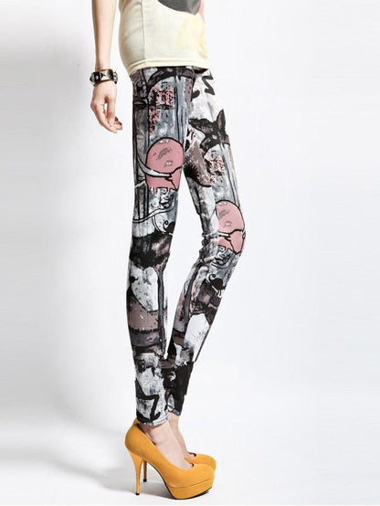 Printed Sports Yoga Bottoms