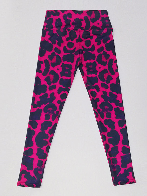 Leopard Print Empire Slim Breathable Yoga Athletic Leggings