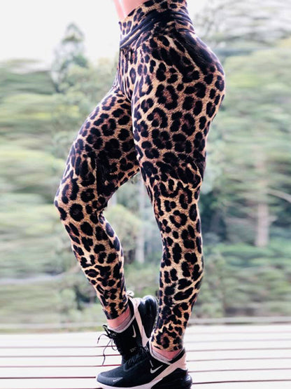 Empire Leopard Slim Dance Athletic Leggings