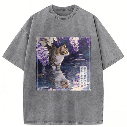 The Secrets Of Wisteria Blooms Washed T-shirt