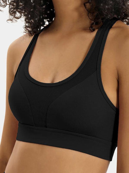 Wrap Breathable Pockets Sports Bra