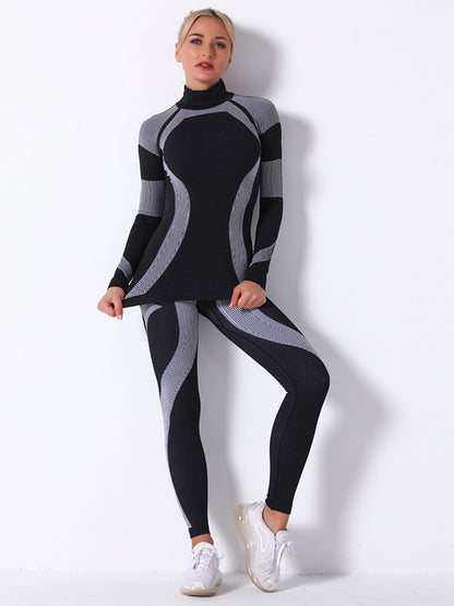 Seamless Knitting Breathable Tight Fitting Tight Fitting Gym Suit