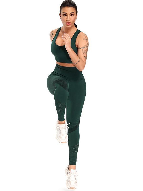 Breathable Back Cutout Yoga Suits