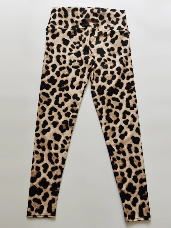 Skinny Wrap High-Waisted Leopard Leggings