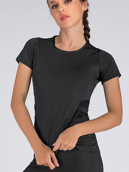 Wrap Solid Quick Dry Sports Tees