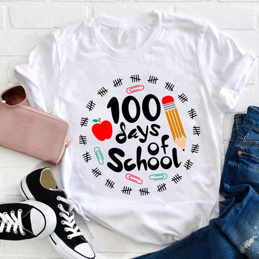 100 Days Of School Teacher T-Shirt