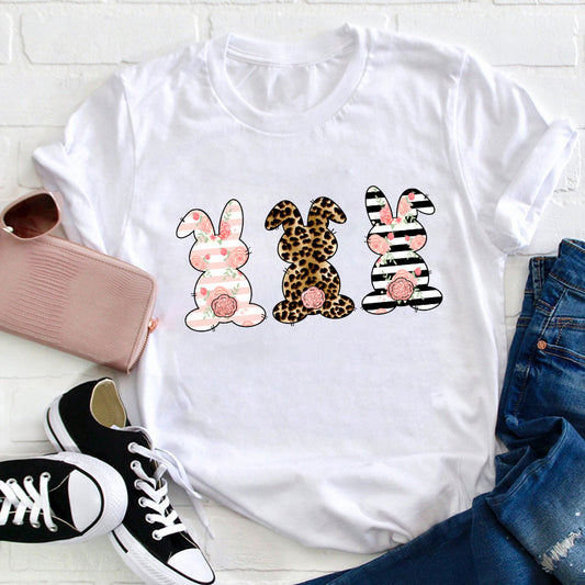 Cute Outstanding Bunnies Teacher T-Shirt