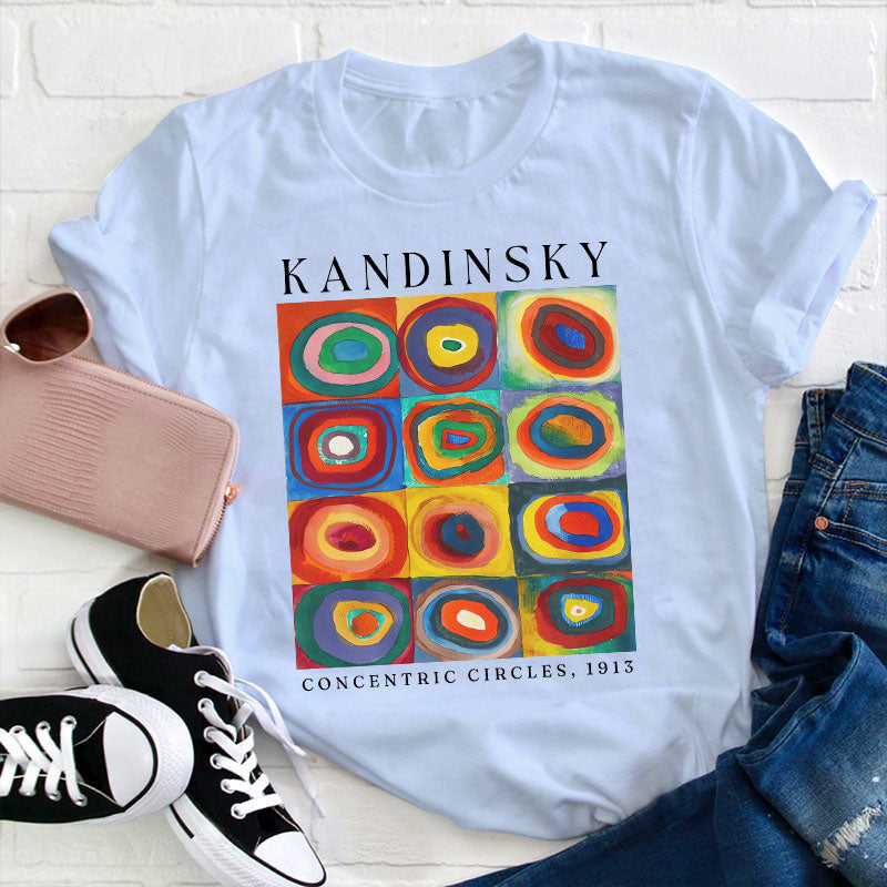 Colorful Circles Teacher T-Shirt