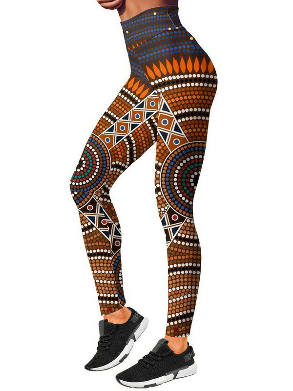 Dotted Printed Breathable Hollowed Vest&Leggings Sports Suits