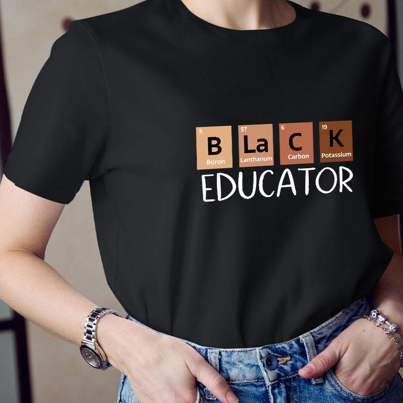 Black Educator Teacher T-Shirt