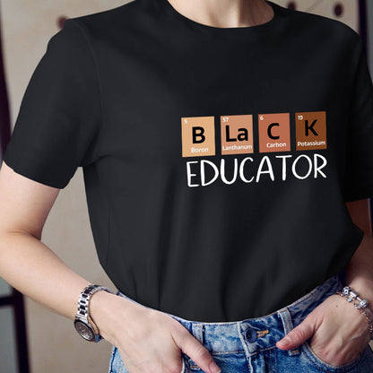 Black Educator Teacher T-Shirt