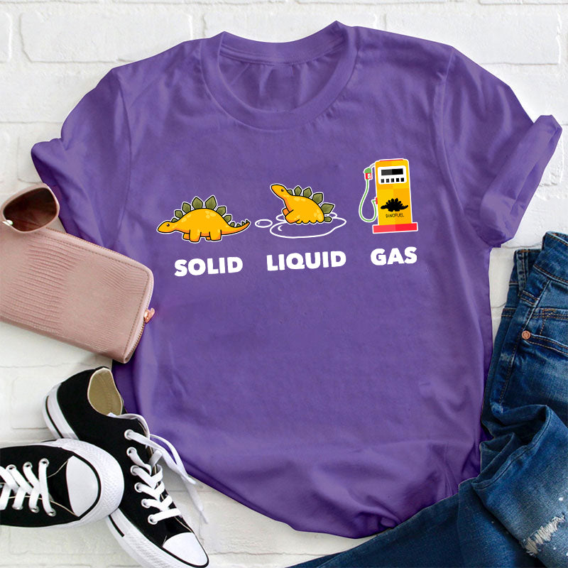 Solid Liquid Gas Teacher T-Shirt