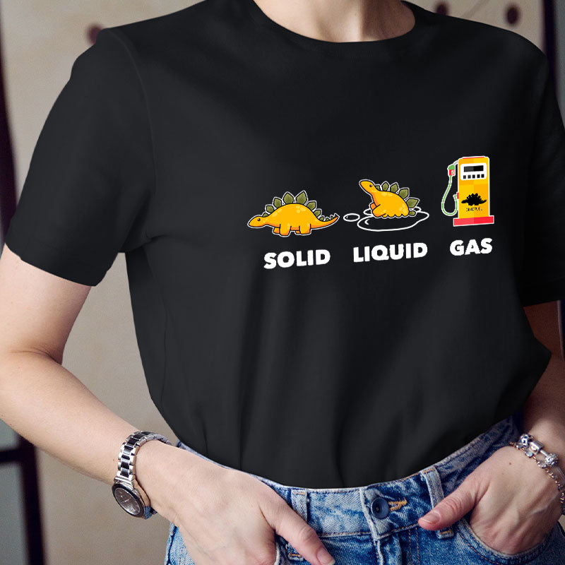 Solid Liquid Gas Teacher T-Shirt
