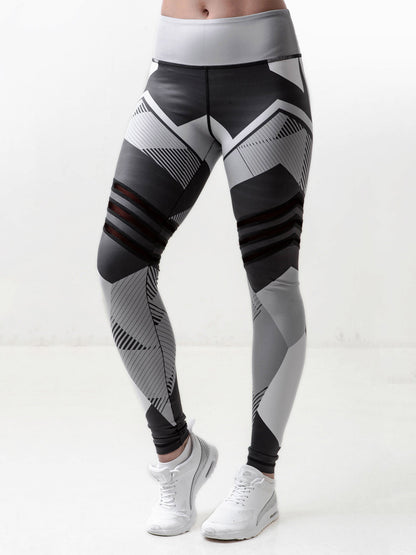 High-Waisted Color Block Wrap Sports Leggings