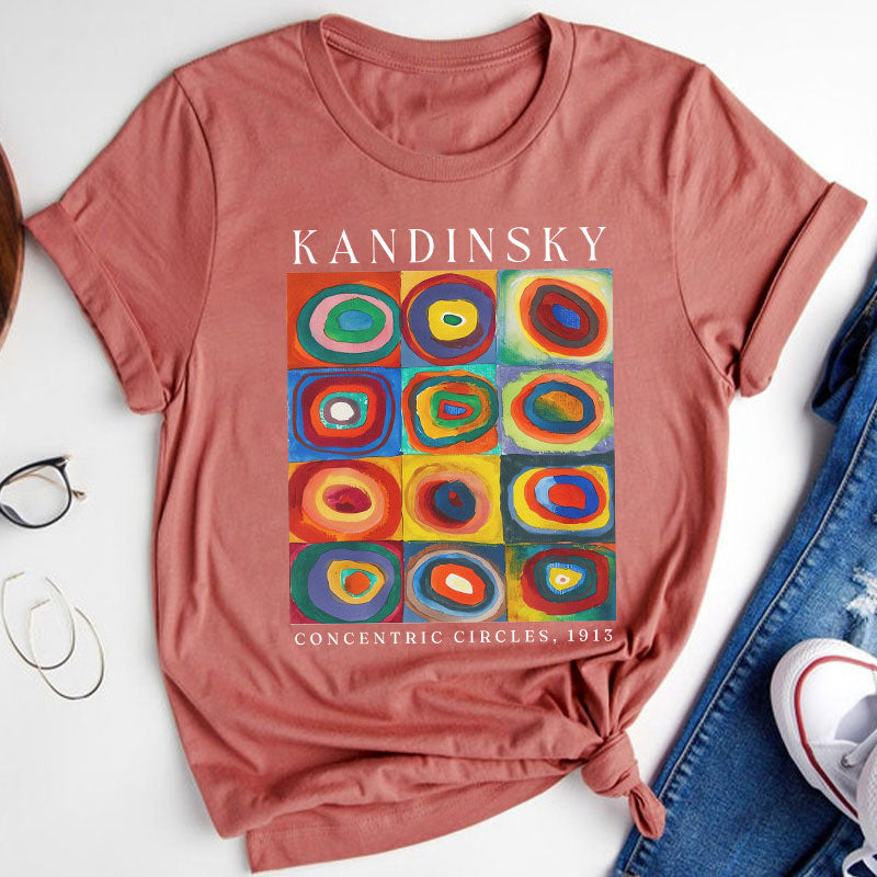 Colorful Circles Teacher T-Shirt