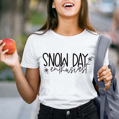 Snow Day Enthusiast Teacher T-Shirt