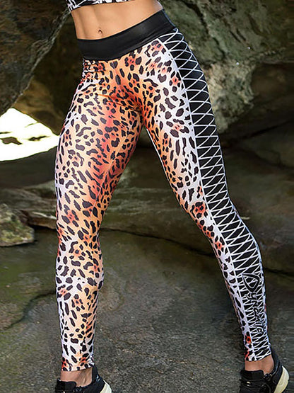 Leopard Print Hips-Lift Shaped High Waisted Sport Leggings