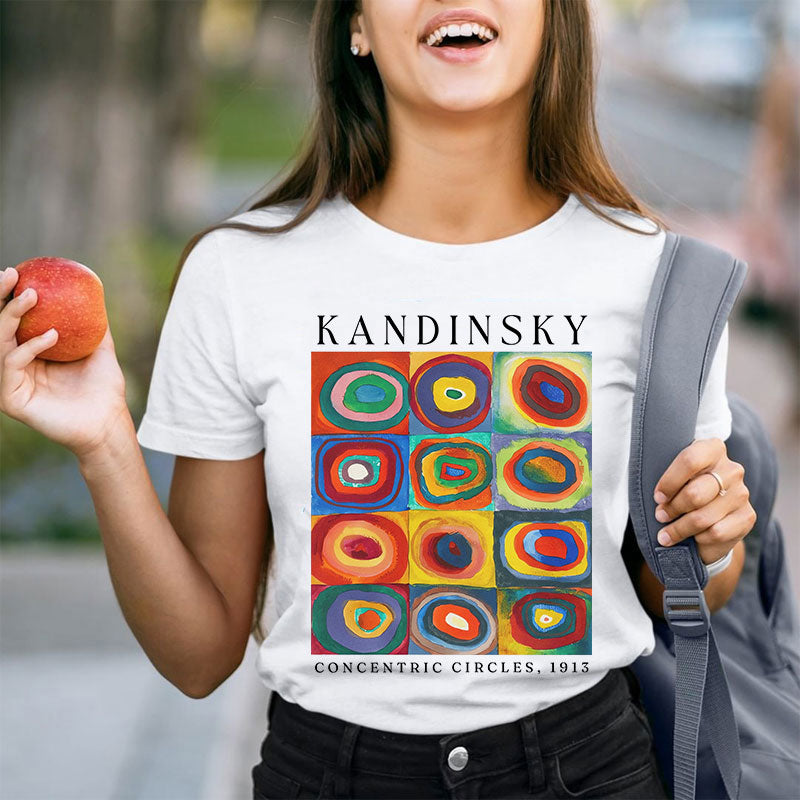 Colorful Circles Teacher T-Shirt