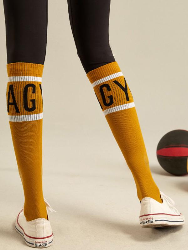 High-Quality Letter Printed Long Socks