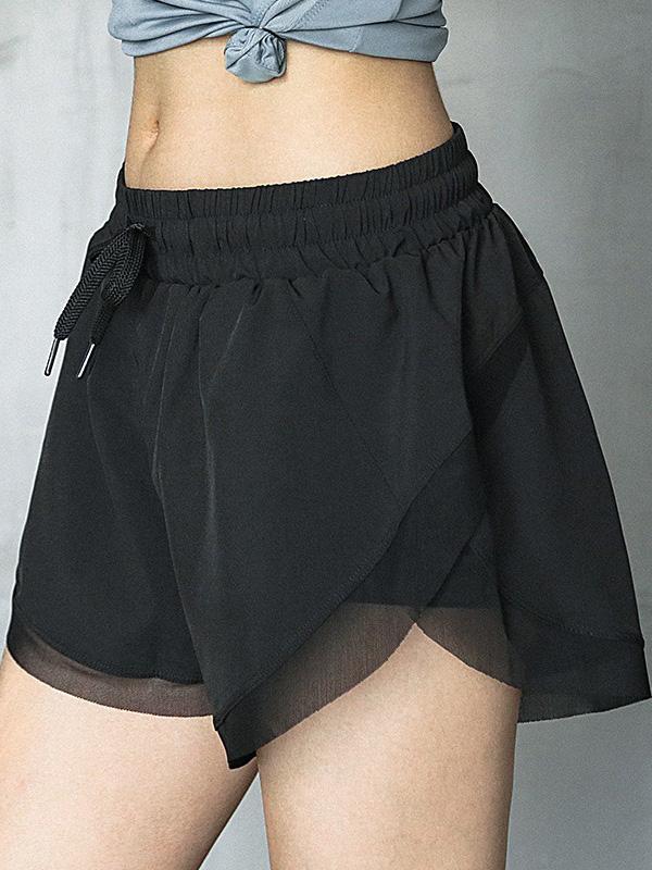 Solid Loose Sports Shorts