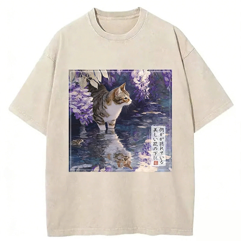 The Secrets Of Wisteria Blooms Washed T-shirt