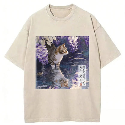 The Secrets Of Wisteria Blooms Washed T-shirt