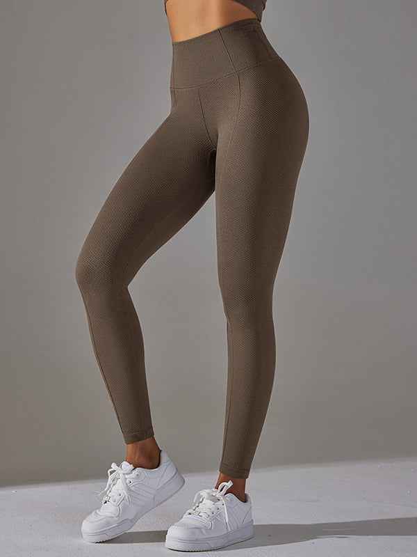 Wrap High-Waisted Solid Color Yoga Bottoms