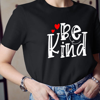 Be Kind Red Heart Teacher T-Shirt