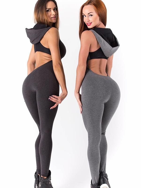 Hooded Yoga&Gym Jumpsuits