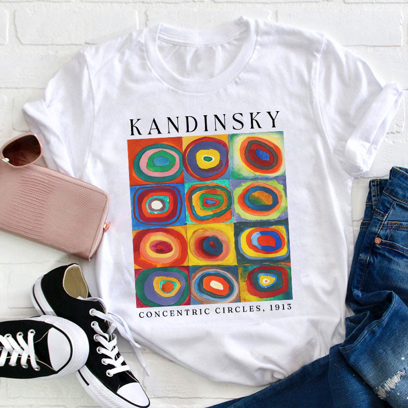 Colorful Circles Teacher T-Shirt