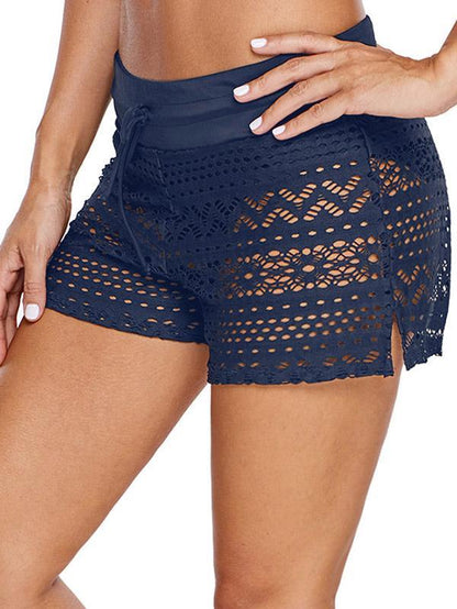 Sexy Lace-Up High Waist Sports Shorts