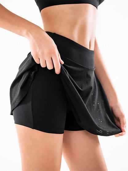 High Waist Mesh Sexy Anti-Glare Shorts