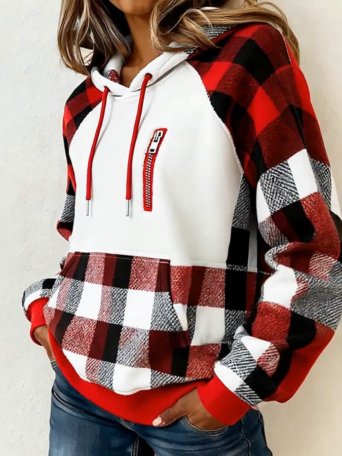 Women's Christmas Color Block Sweatshirt