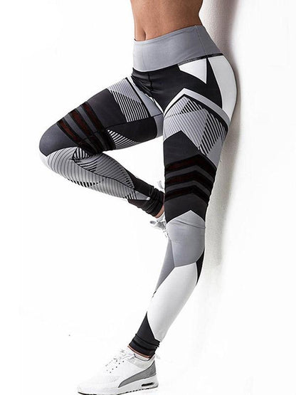 High-Waisted Color Block Wrap Sports Leggings