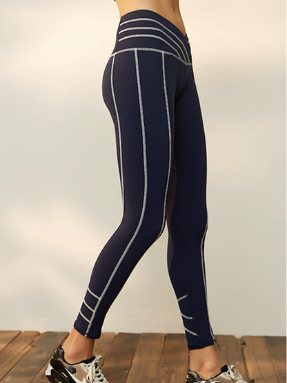 Stylish High-Waisted Tight Quick-Drying Running Sports Leggings