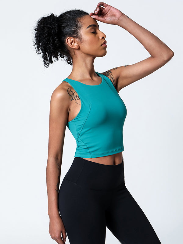 Solid Color Yoga Tank Tops