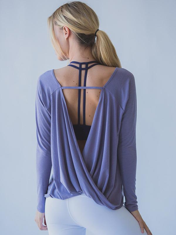 Loose Backless Yoga Tops