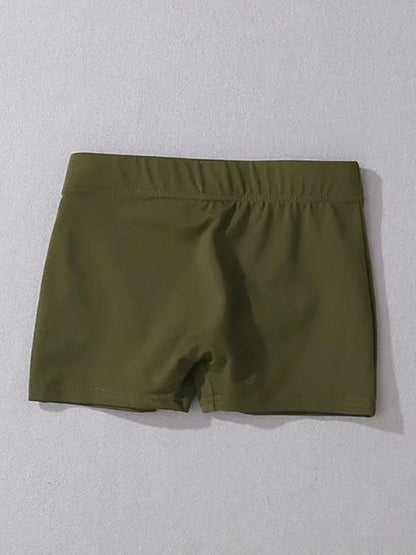 Casual Wrap Solid Sports Shorts Bottoms