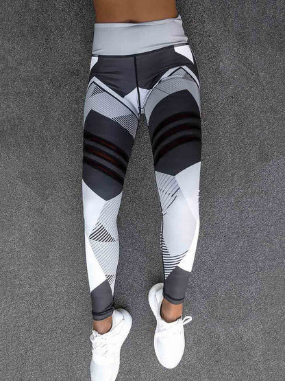 High-Waisted Color Block Wrap Sports Leggings