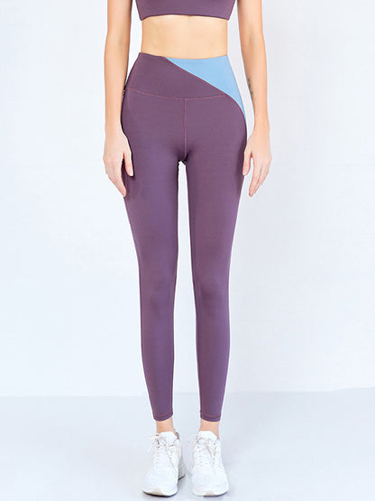 Make It Up Contrast Color Flexible Sports Leggings