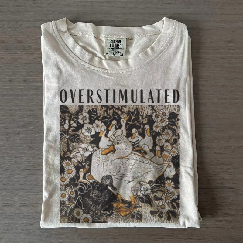 Overstimulated Mama Duck T-shirt