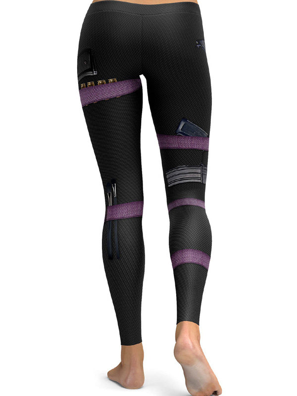 Equipped Digital Printing Tight Empire Yoga Leggings