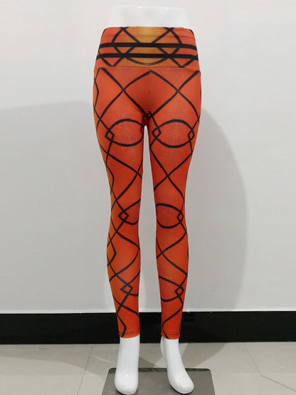 Basketball Digital Printed High Waist Yoga Leggings